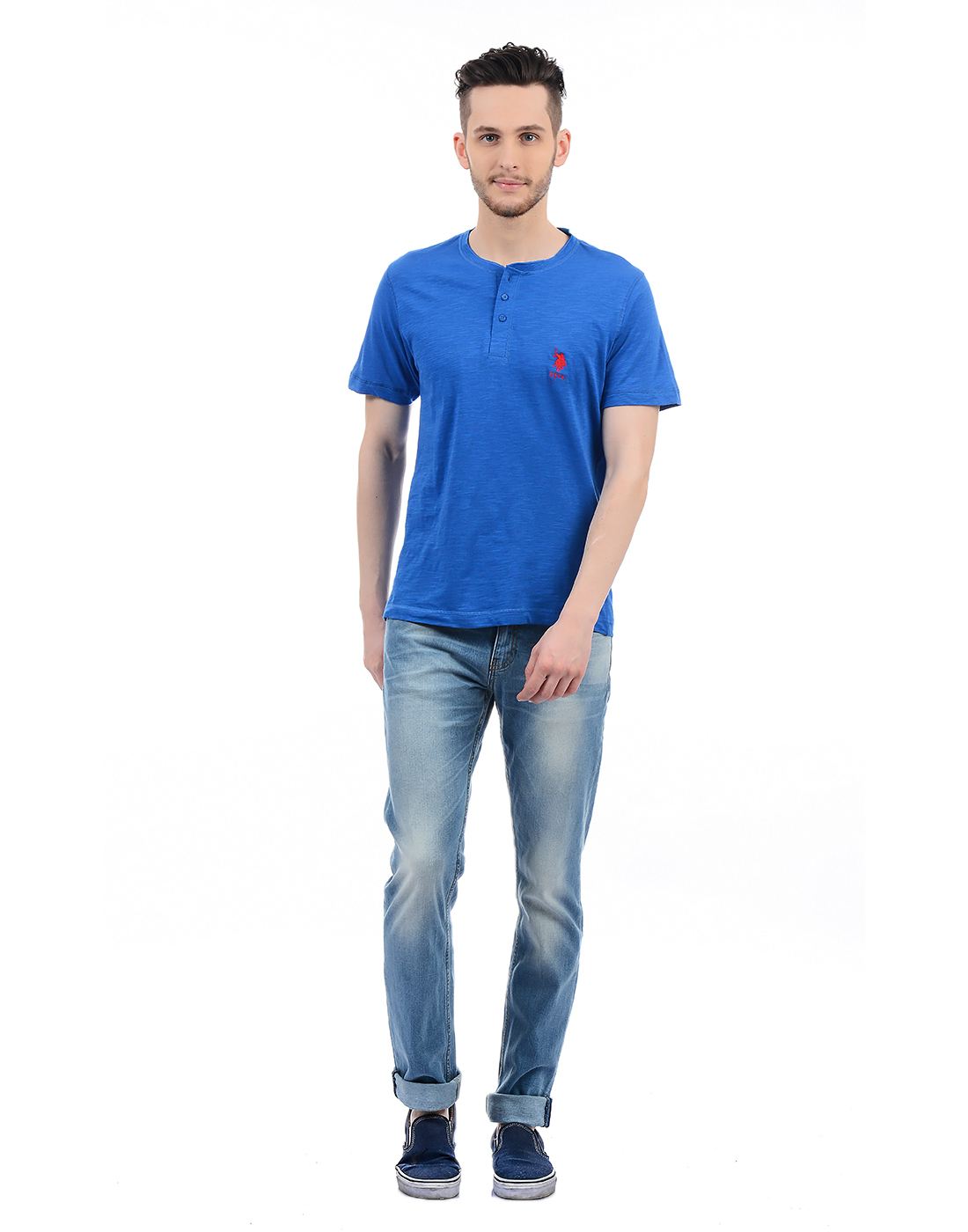 U.S. Polo Assn. Men Solid T-Shirt